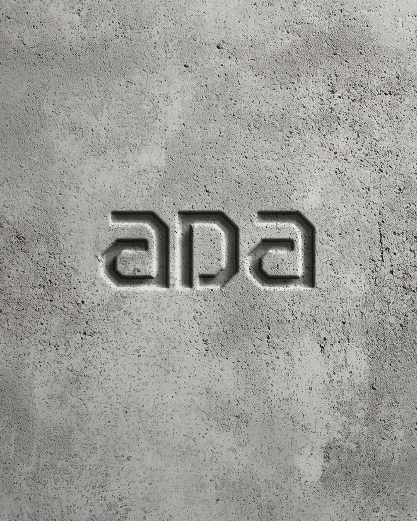 ADA Logo en concreto